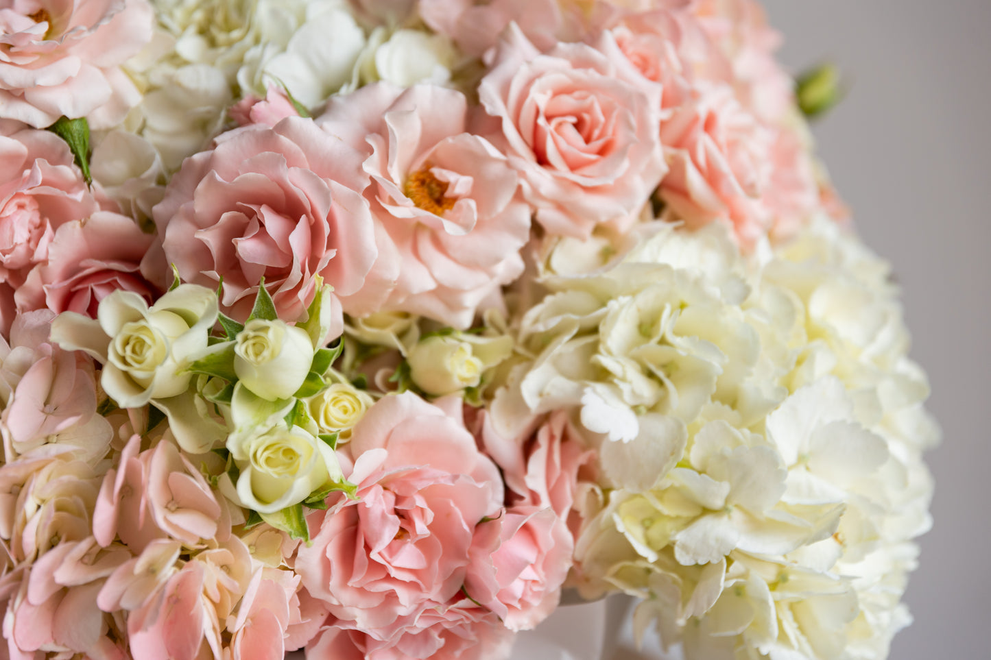 "Elegance" Basket (hydrangeas, spray roses)