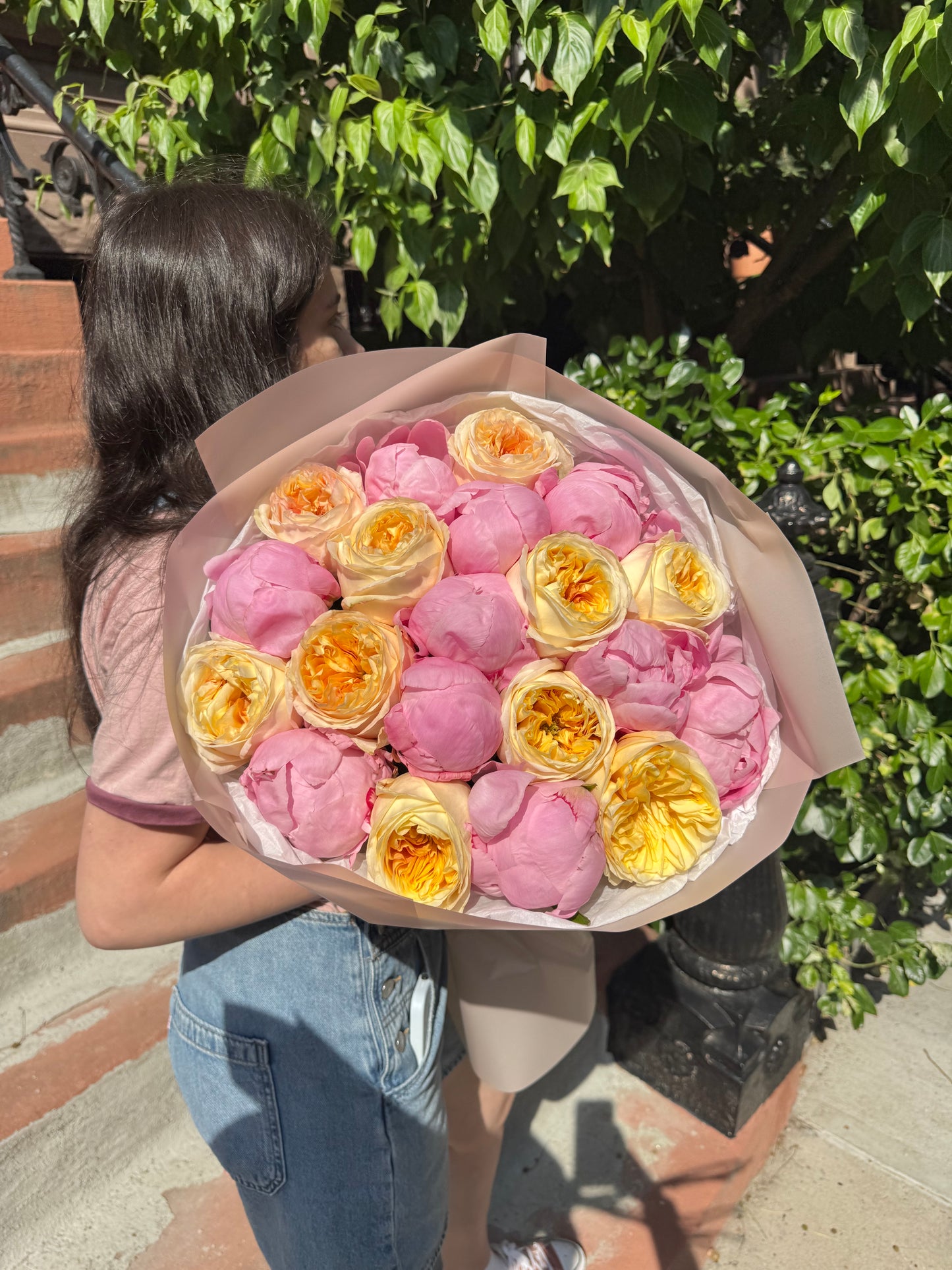 Pink Peonies & Garden roses