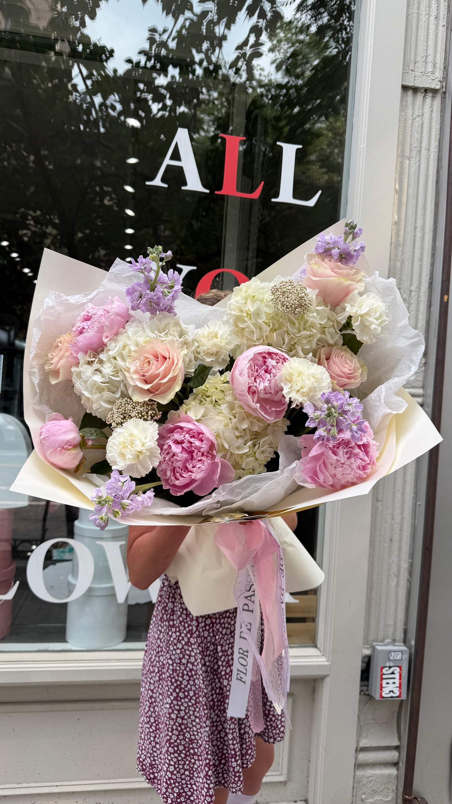 "Moment" Bouquet (Peonies, Hydrangeas, Rice Flower, Stocks, Pink Roses)