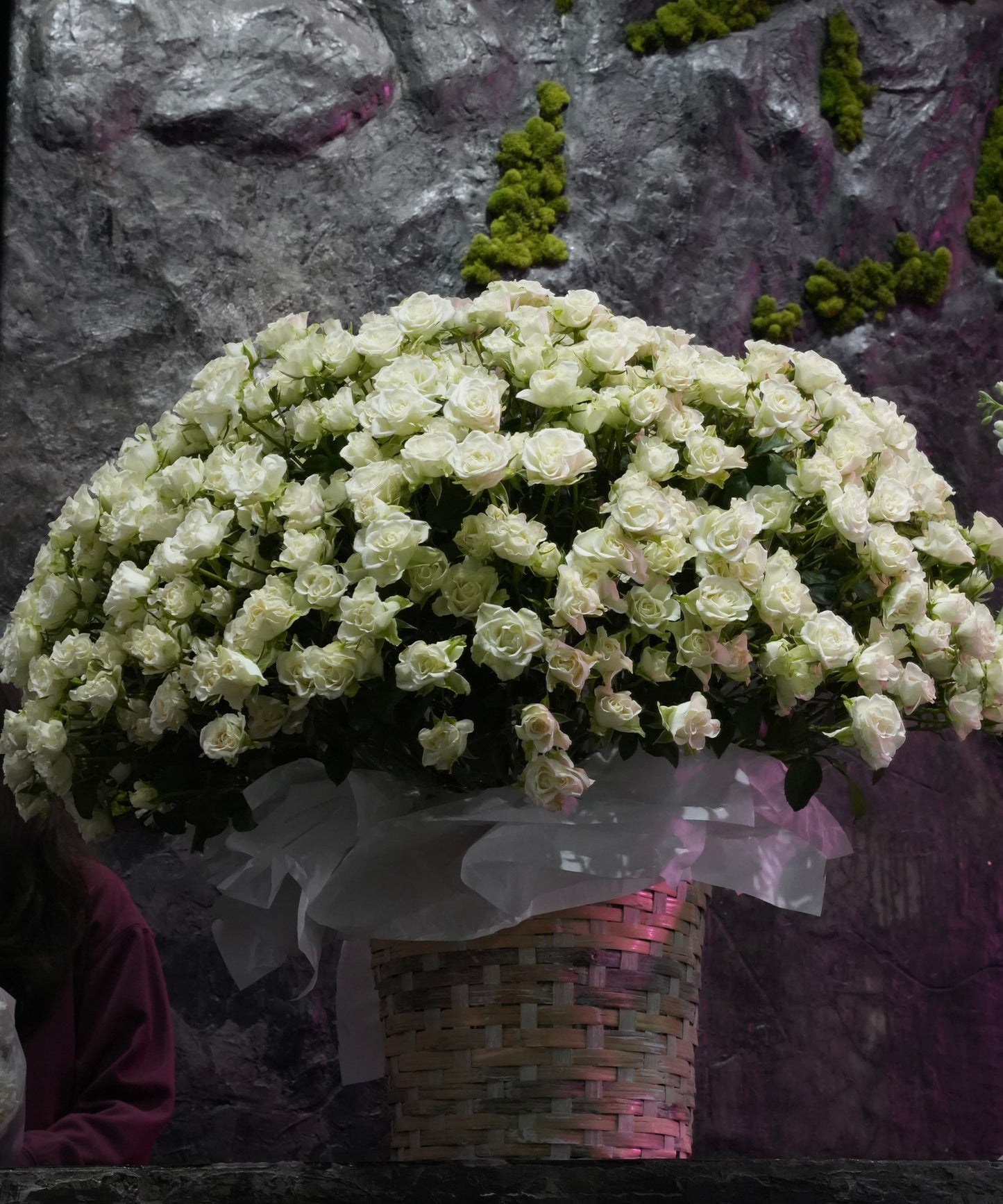 Basket of Spray Roses