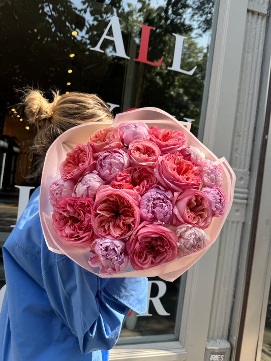 Pink Peonies & Garden roses