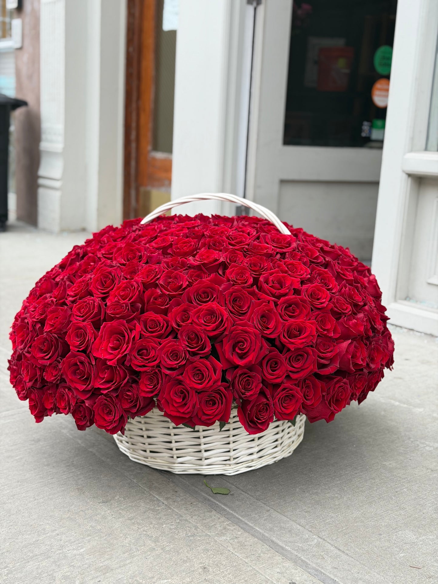Basket of Red Roses