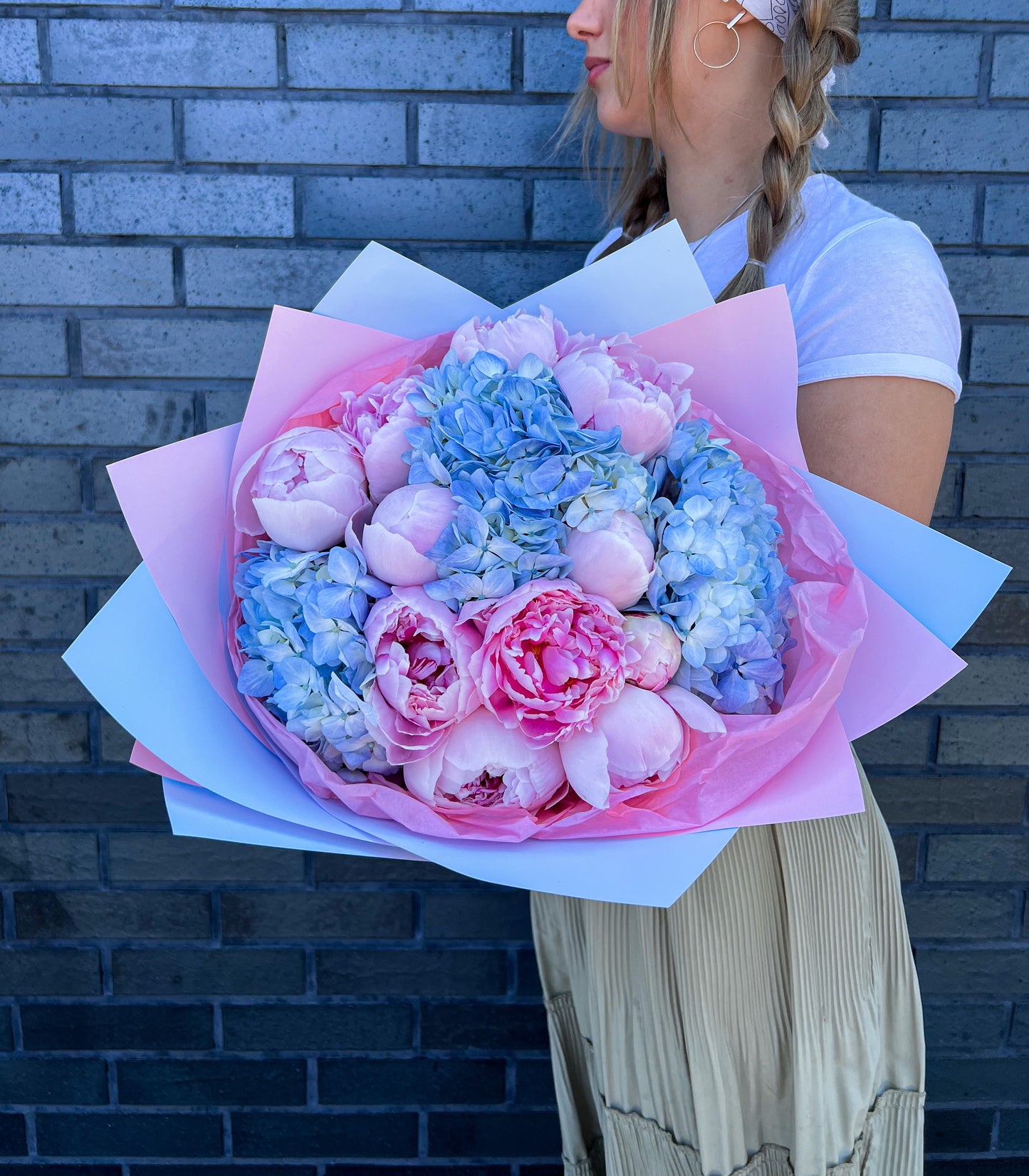 Pink Peonies & Hydrangeas
