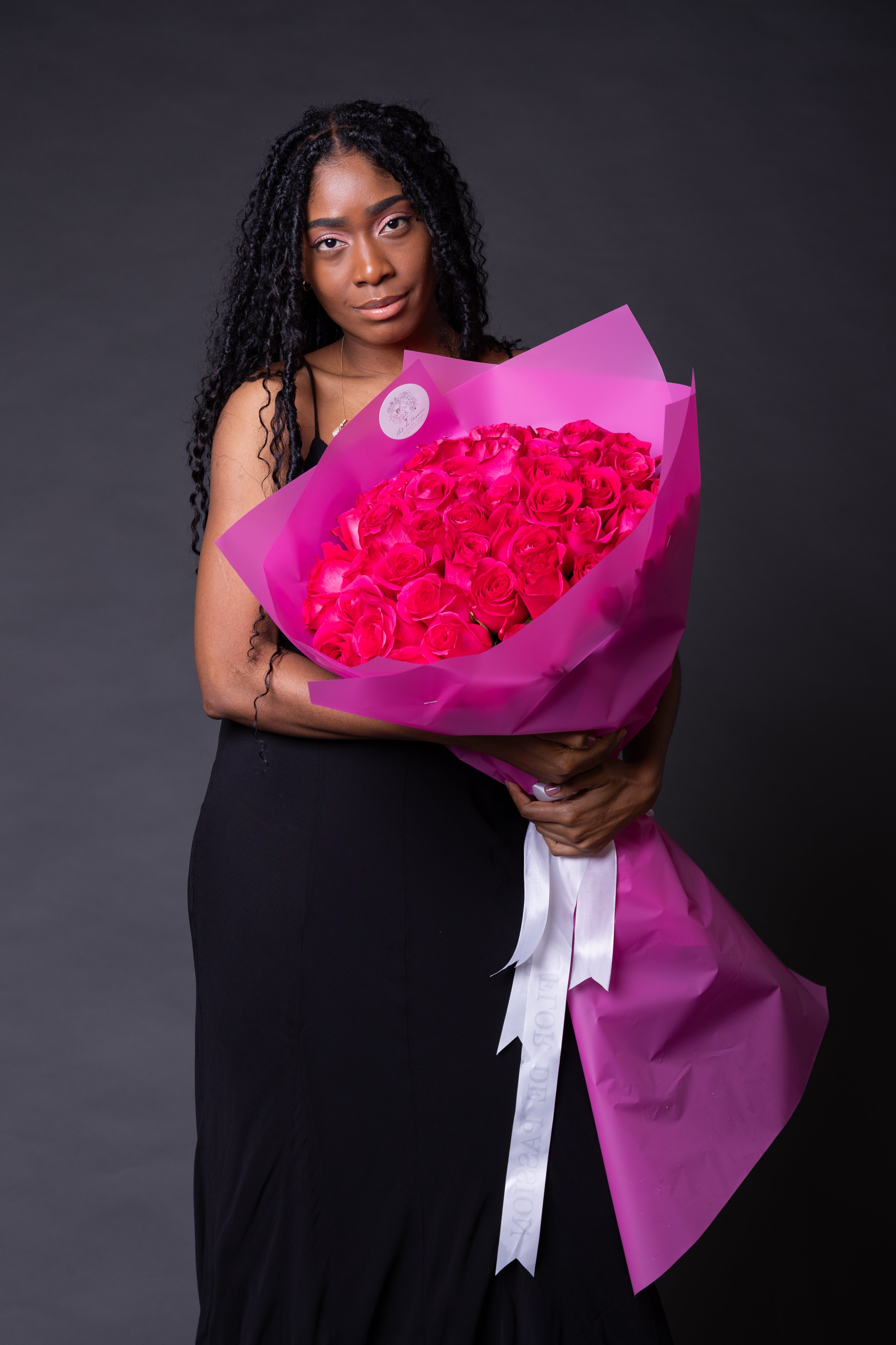Hot Pink Roses Bouquet – FLOR DE PASSION