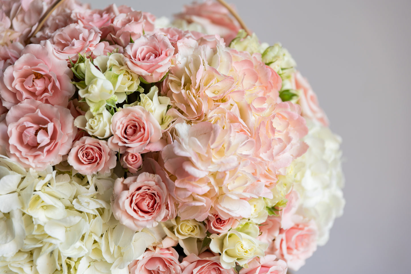 "Elegance" Basket (hydrangeas, spray roses)